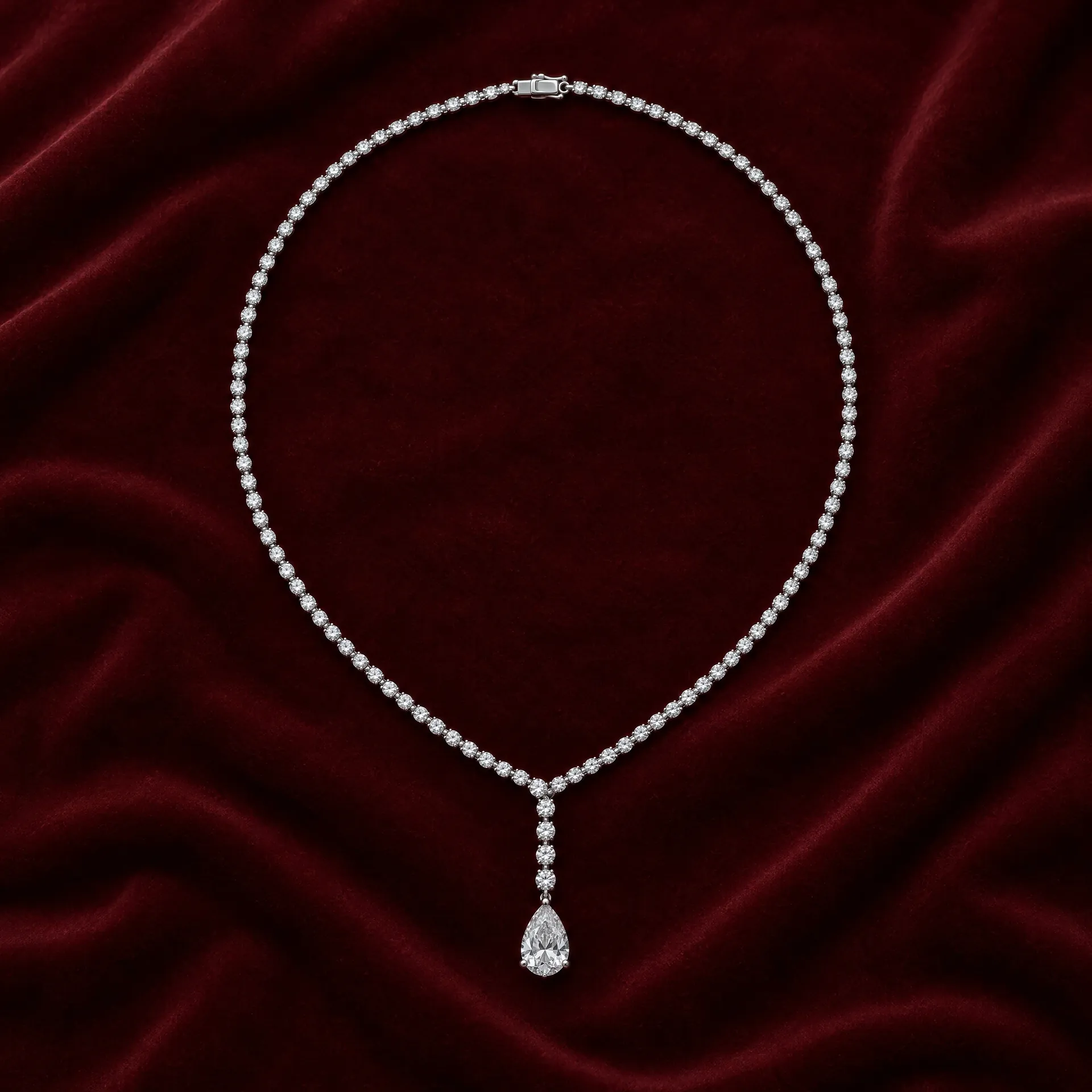 Pear-Drop Y Necklace