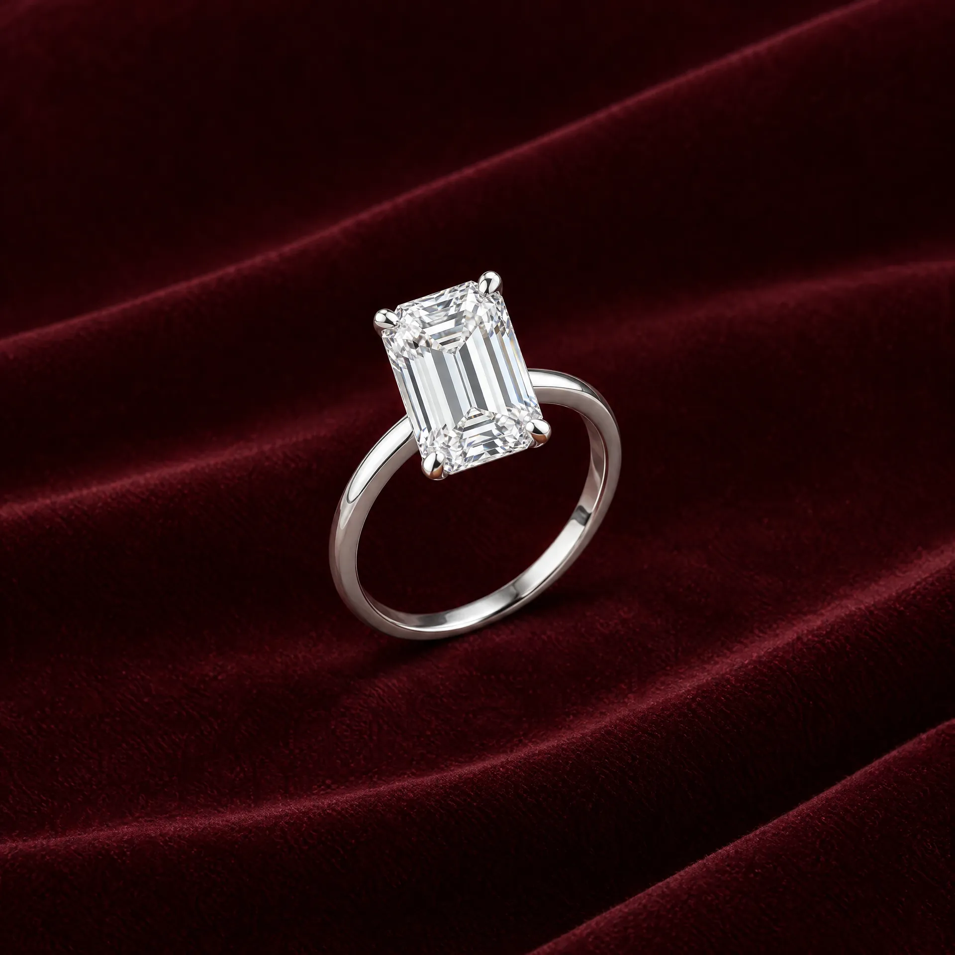 Emerald-Cut Solitaire Ring