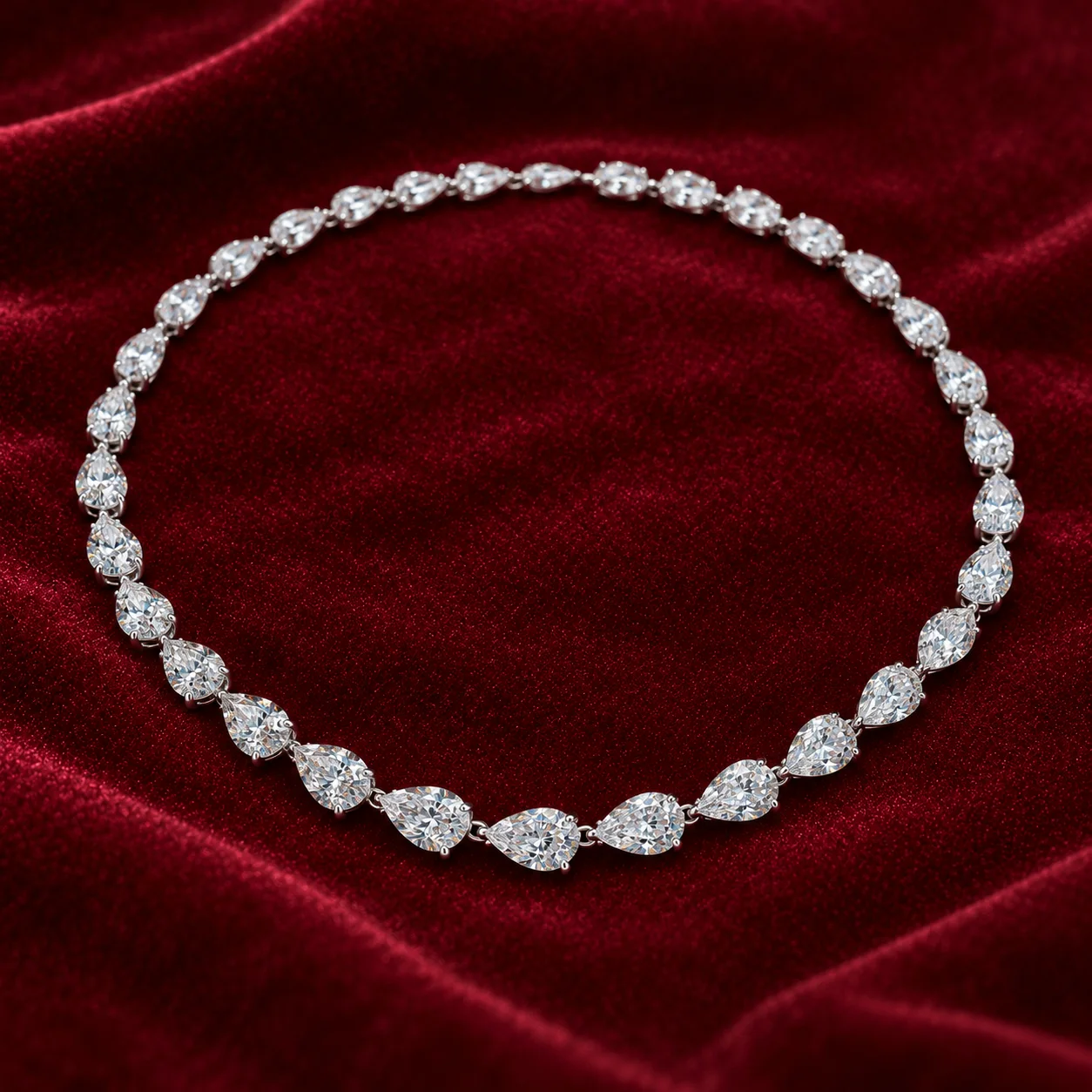Pear Diamond Necklace