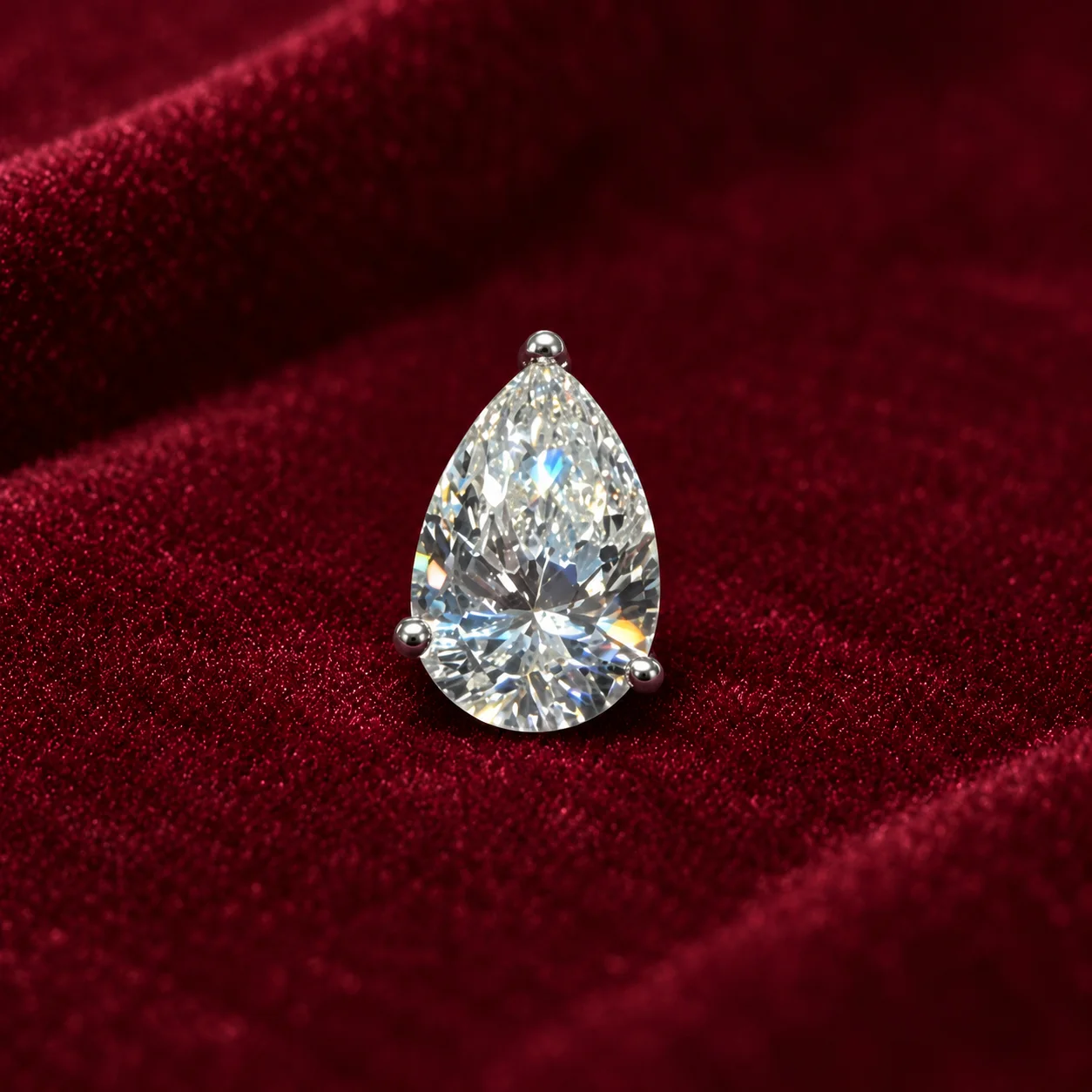 6ct Pear-Shaped Lab-Grown Diamond Stud Earrings